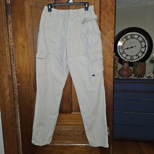5.11 Tactical Pants Relaxed Cargo Utility 8 Pockets Beige Women's 10 #G4 357